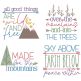 Mountain Life Word Art 2 | Machine Embroidery Designs by JuJu