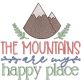 Mountain Life Word Art 3 | Machine Embroidery Designs by JuJu