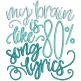 Music Word Art Machine Embroidery Designs By JuJu