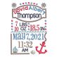 Nautical Birth Announcement Template Machine Embroidery Designs by JuJu