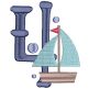 Nautical Numbers Filled | Machine Embroidery Designs by JuJu