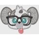 Nerdy Peekers Machine Embroidery Designs by JuJu