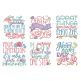                                 Never Give Up Word Art Digital Embroidery Designs by JuJu
                            