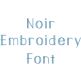 Noir Embroidery Font | Machine Embroidery Designs by JuJu