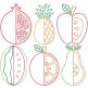 Nordic Fruits Machine Embroidery Designs by JuJu
