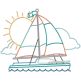 Ocean Views Machine Embroidery Designs by JuJu