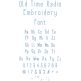 Old Time Radio Embroidery Font | Machine Embroidery Designs by JuJu