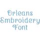Orleans Embroidery Font | Machine Embroidery Designs by JuJu