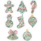 Ornamental Christmas Machine Embroidery Designs by JuJu
