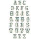 Ornate Vintage Vine Monogram | Machine Embroidery Designs by JuJu