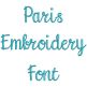 Paris Embroidery Font | Machine Embroidery Designs by JuJu
