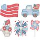 Patriotic Applique | Machine Embroidery Designs by JuJu