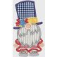Patriotic Gnomes Applique Machine Embroidery Designs by JuJu 