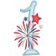 Patriotic Applique Numbers Machine Embroidery Designs By JuJu