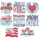 Patriotic Word Art Machine Embroidery Designs By JuJu

