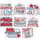 Patriotic Word Art 2 Machine Embroidery Designs By JuJu
