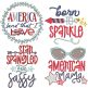 Patriotic Word Art 5 | Machine Embroidery Designs by JuJu