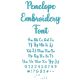 Penelope Embroidery Font | Machine Embroidery Designs by JuJu