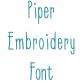 Piper Embroidery Font | Machine Embroidery Designs by JuJu