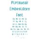 Pipsqueak Embroidery Font | Machine Embroidery Designs by JuJu