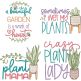 Plant Lovers Word Art 2 | Machine Embroidery Designs by JuJu