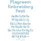 Playroom Font Digital Embroidery Machine Designs by JuJu