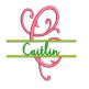 Split Ariana Monogram Machine Embroidery Designs By JuJu