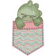 Pocket Dinosaur | Machine Embroidery Designs by JuJu