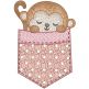 Pocket Monkey | Machine Embroidery Designs by JuJu