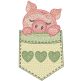 Pocket Pig | Machine Embroidery Designs by JuJu