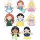 Precious Princess Applique 2 Machine Embroidery Designs by JuJu