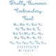 Pretty Summer Embroidery Font | Machine Embroidery Designs by JuJu