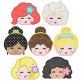 Princess Peekers Applique 1 Machine Embroidery Designs by JuJu 