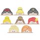 Princess Toppers Applique Machine Embroidery Designs by JuJu 