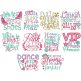 Princess Word Art Machine Embroidery Designs By JuJu

