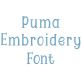 Puma Embroidery Font | Machine Embroidery Designs by JuJu
