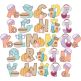Pumpkin Spice Alphabet | Machine Embroidery Designs by JuJu
