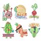 Punny Produce 2 Machine Embroidery Designs by JuJu
