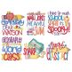 Punny School Word Art 1 Machine Embroidery Designs by JuJu

