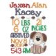 Puppy Birth Announcement Template Machine Embroidery Designs by JuJu