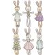 Ragdoll Bunnies | Machine Embroidery Designs by JuJu