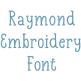 Raymond Embroidery Font | Machine Embroidery Designs by JuJu