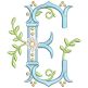 Regal Daisy Monogram Machine Embroidery Designs By JuJu