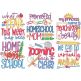 Remote School Word Art Digital Machine Embroidery Designs by JuJu