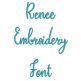 Renee Embroidery Font | Machine Embroidery Designs by JuJu