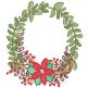 Rustic Christmas Wreaths | Machine Embroidery Designs by JuJu