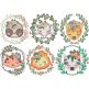 Rustic Jungle Animal Wreaths | Machine Embroidery Designs by JuJu