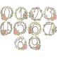 Rustic Wreath Numbers Digital Embroidery Machine Designs by JuJu