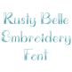Rusty Belle Embroidery Font | Machine Embroidery Designs by JuJu