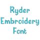 Ryder Embroidery Font | Machine Embroidery Designs by JuJu